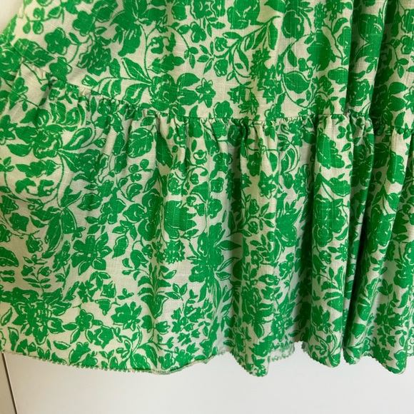 Women's Ruffle Short Sleeve Smocked Mini
Dress - Universal Thread Green - small - Picture 7 of 9